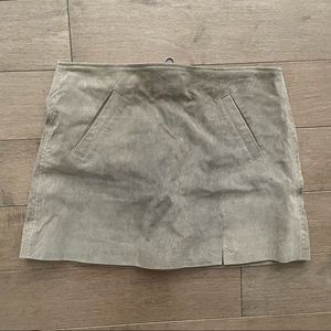Suede skirt
